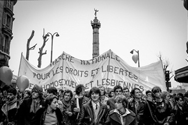 © Première marche nationale pour les droits et les libertés des homosexuels - Paris, 4 avril 1981 - Photographie : Claude Truong-Ngoc